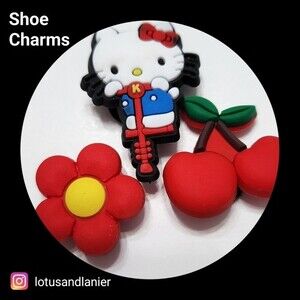 Shoe Charms "Hello Kitty" Charms Set of 3